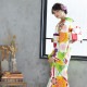 成人式振袖レンタル 白 立涌に桜楓(絹)(R1770)