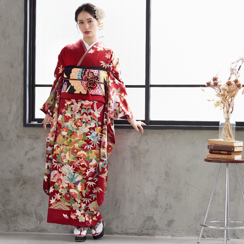 うめしゅ様⭐︎専用ページ　着物と帯 帯揚げ 帯締め セット 夏用 カジュアル向き 平組 淡いグレー