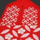 刺繍半衿 七宝刺繍半衿 赤色 七宝梅 成人式 振袖 結婚式 前撮り （E-1108）