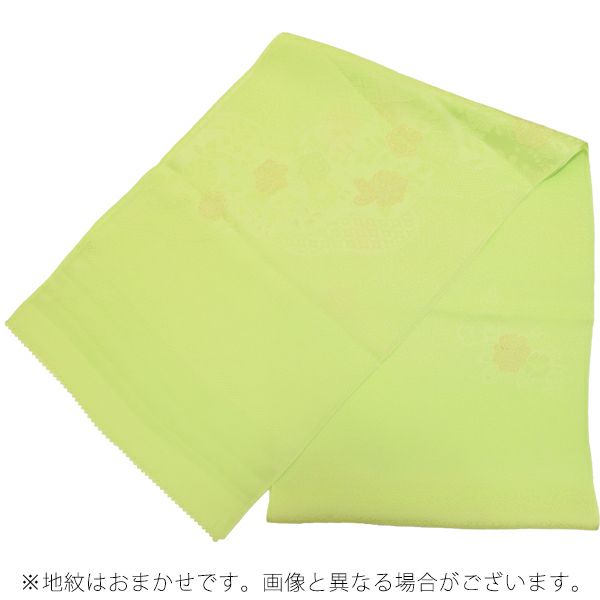 帯揚げ 若緑色 正絹帯揚げ