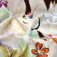 成人式振袖レンタル 茶色 松鶴に梅