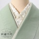 半衿 刺繍半衿 単品 silelly シルエリー「ローズ オフホワイト、金刺繍」日本製