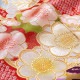成人式振袖レンタル オレンジ×紫 松竹梅桜藤に鶴(絹)