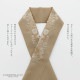 半衿 刺繍半衿 単品 silelly シルエリー「ローズ ベージュ」日本製