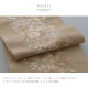 半衿 刺繍半衿 単品 silelly シルエリー「ローズ ベージュ」日本製