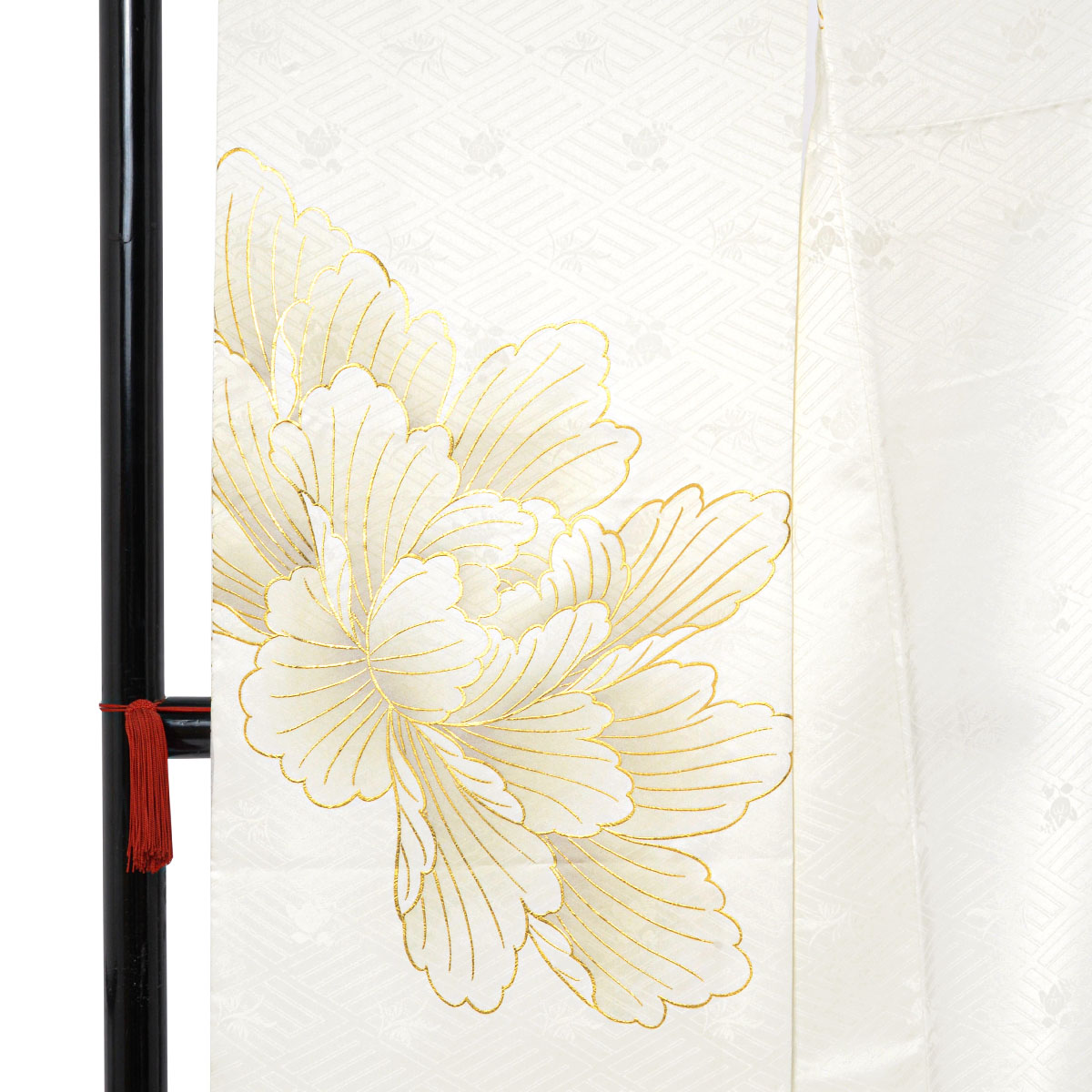 カランコエ 白 大輪牡丹（【振袖・袋帯・長襦袢のセット商品です  