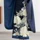 紺　牡丹に熨斗（【振袖・袋帯・長襦袢のセット商品】）