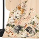 ジャパンスタイル　ライトアプリコット　菊に桜（【振袖・袋帯・長襦袢のセット商品】）