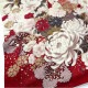 SACRA 白　牡丹に桜　雪輪（【振袖・袋帯・長襦袢のセット商品です】）