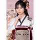 桜田ひより 白　菊牡丹に梅（【振袖・袋帯・長襦袢のセット商品です】）