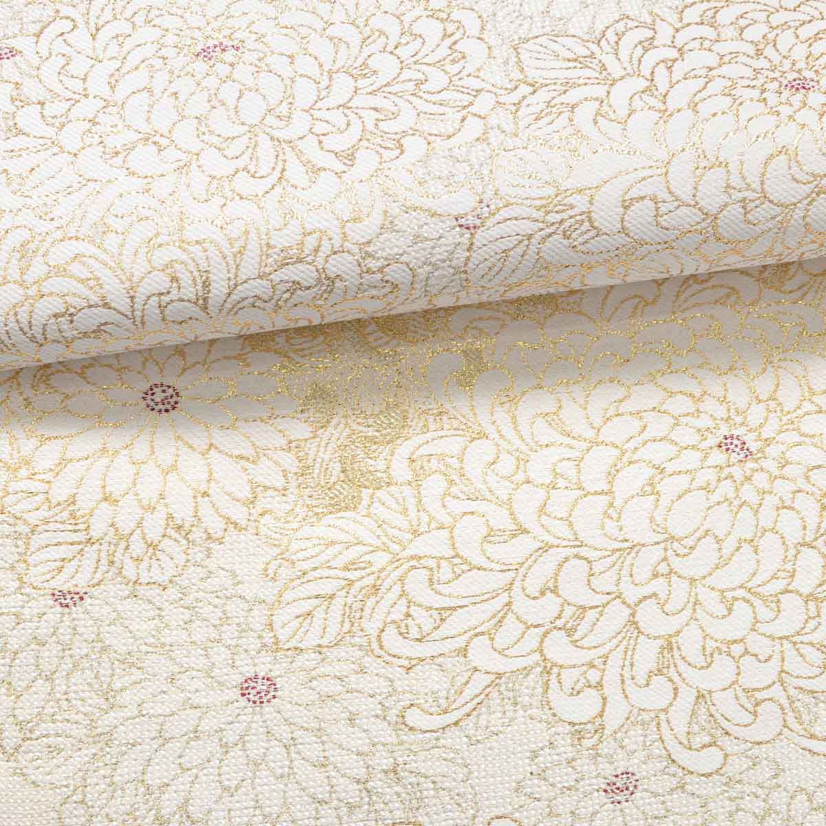 吉木千沙都 赤紫×グレー　百花孔雀の羽（【振袖・袋帯・長襦袢・小物のセット商品です】）