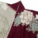 吉木千沙都 赤紫×グレー　百花孔雀の羽（【振袖・袋帯・長襦袢・小物のセット商品です】）