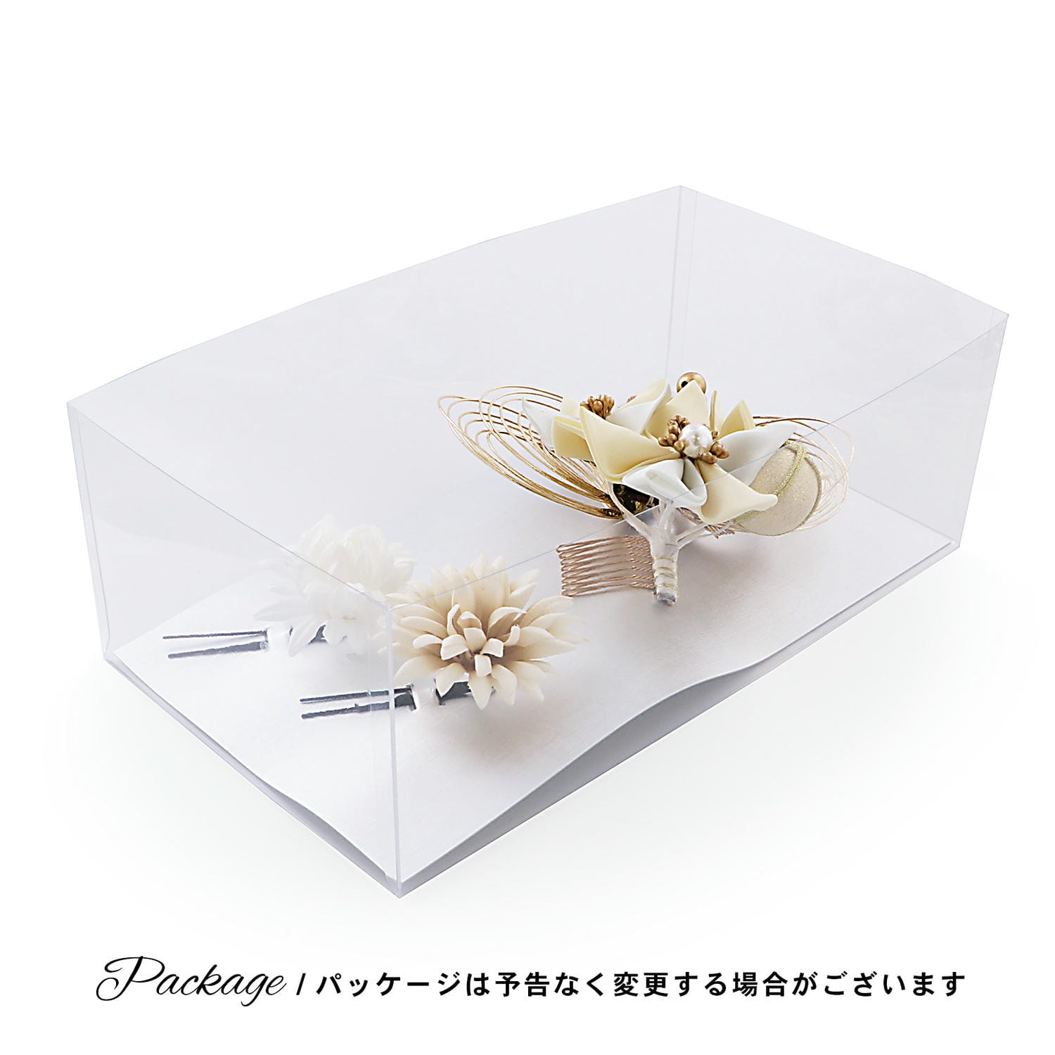 髪飾り 卒業式 コームとUピンの3点セット「菱つまみのお花と水引、ダリア　アイボリー系・赤系・グレーミックス」日本製 水引き コーム Uピン 成人式 卒業式