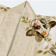東京レトロ サンドベージュ　花丸文に桜（【振袖・袋帯・長襦袢のセット商品です】）
