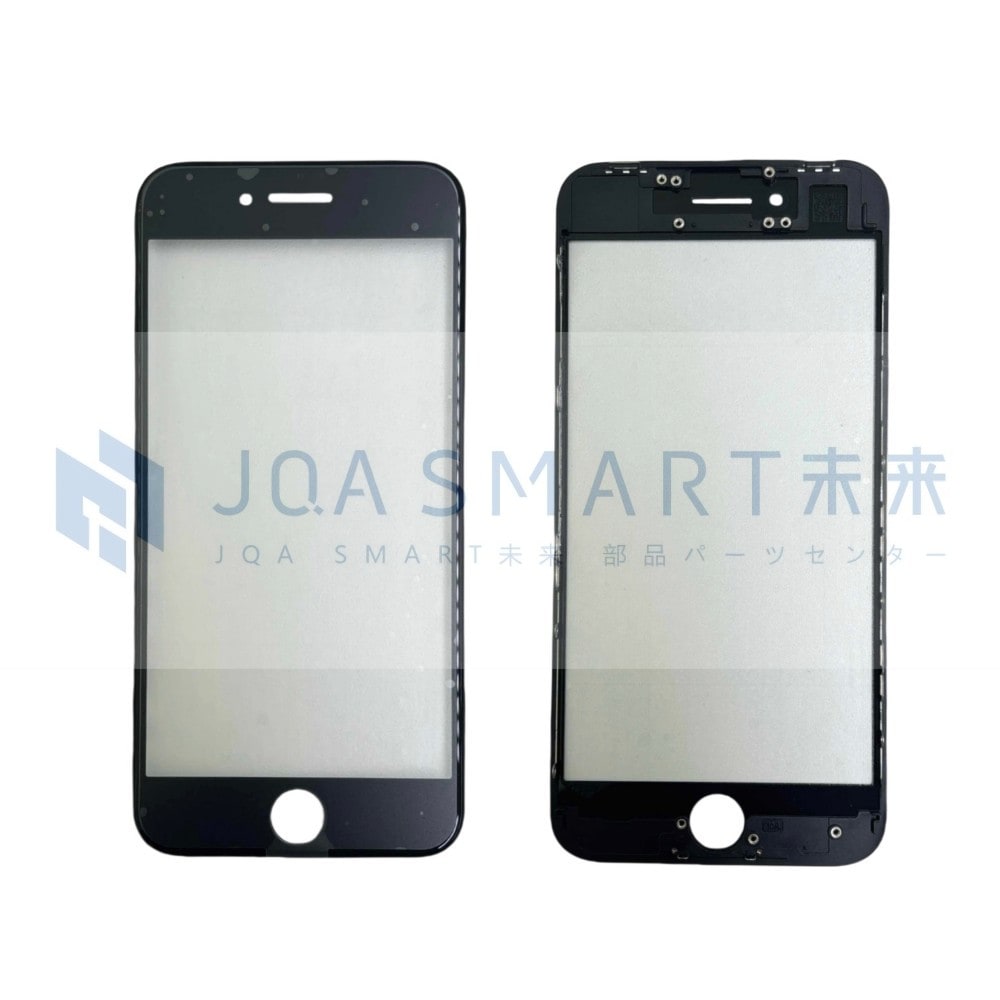 A00-66/リペア用ガラス iPhone 8G/SE2 黒 OCAなし フレーム付き【特売
