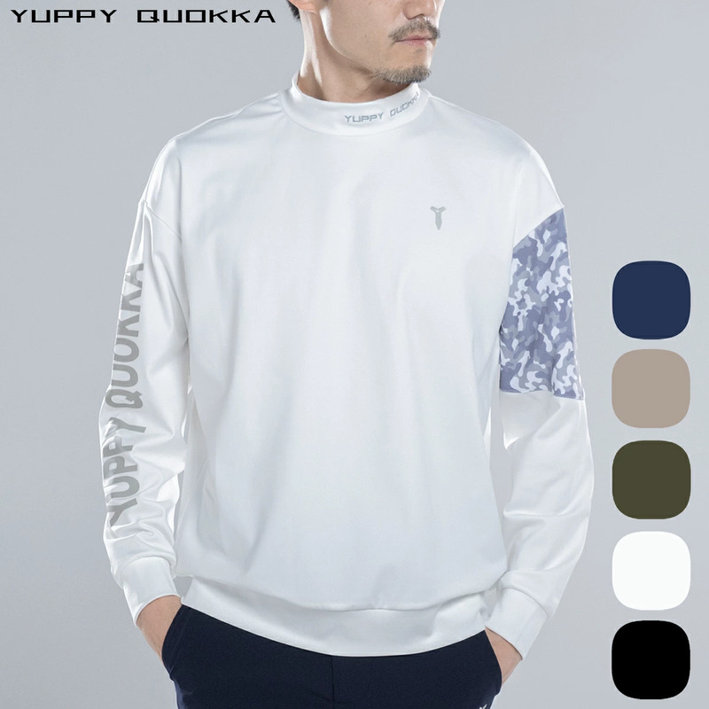 MENS ストレッチ PREMIUM CAMO モックネック