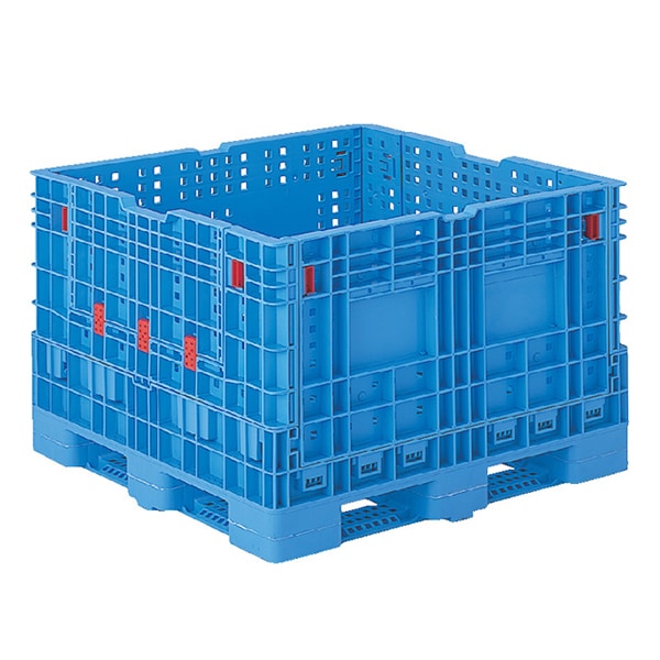 サンコー　コンパレッターF#1000－2B　ボックスパレット　保管　小物　収納　出荷　折り畳み式　組立　仕分け　野菜　物置　農機具　在庫保管　倉庫 サンコー コンパレッターF#1000－2B ボックスパレット 保管 小物 収納