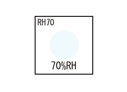 湿度インジケータ RH70 (1点式・変色湿度70%)