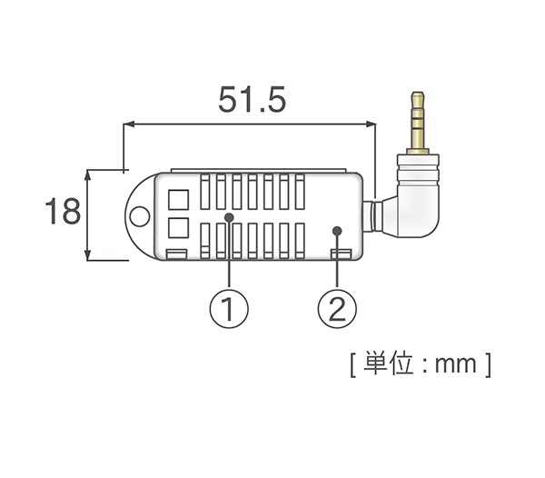 【価格問い合わせ】おんどとり オプション 温湿度センサ THA-3001