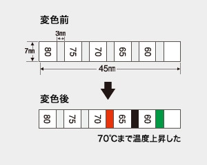 サーモラベルS （5点式・不可逆）