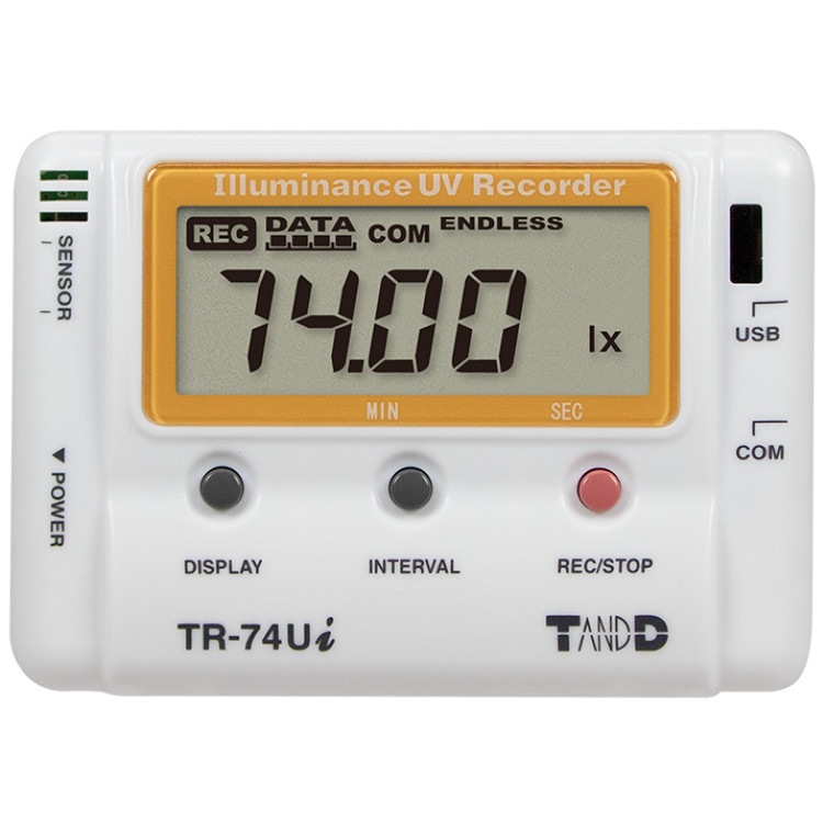 おんどとり スタンダード TR-74Ui（温度・湿度・照度・紫外線）