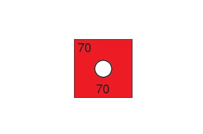 組合せサーモラベル O-80(可逆・不可逆・2点式・80℃)
