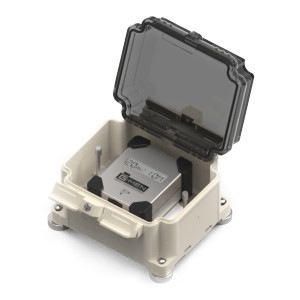 G-MEN小型防塵・防水ケース（底面足付/蓋：クリアスモーク）