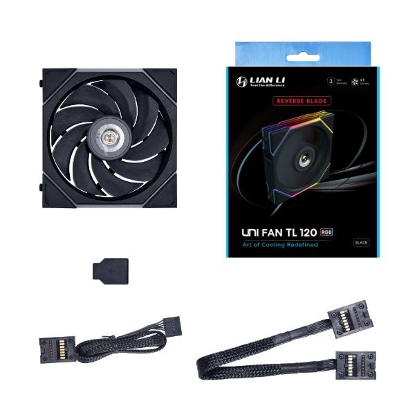 UNI FAN TL120 BK REVERSE BLADE Single Pack UF-RS-TL120-1B [�u���b�N]