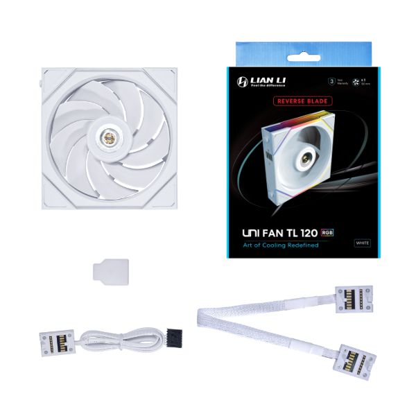 UNI FAN TL120 WT REVERSE BLADE Single Pack UF-RS-TL120-1W [�z���C�g]