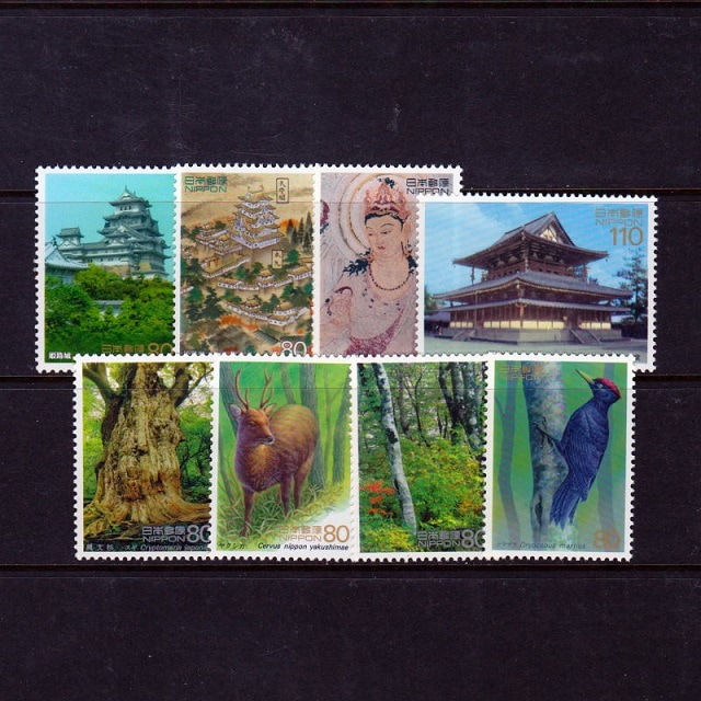 日本の古切手　美しい世界遺産 百舌鳥・古市古墳群　10枚 毎小ニュース：文化 百舌鳥・古市古墳群、世界遺産登録へ | 毎日新聞