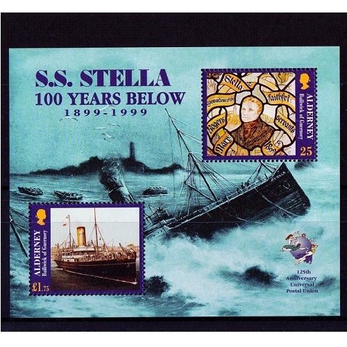 74055セール現品限 外国切手英領オルダニー島発行不思議な国のアリス