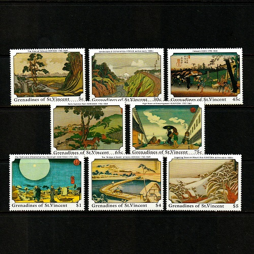 セントビンセント・グレナディーン | ☆外国切手アウトレット☆,日本画