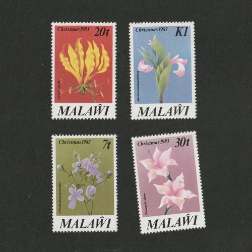77667セール現品限　外国切手　英領インド洋発行植物花4種揃 マラウィー | ☆外国切手アウトレット☆,植物,花・木 | 切手の専門店