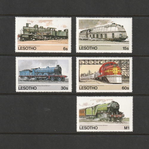 レソト | ☆外国切手アウトレット☆,乗り物,鉄道 | 切手の専門店