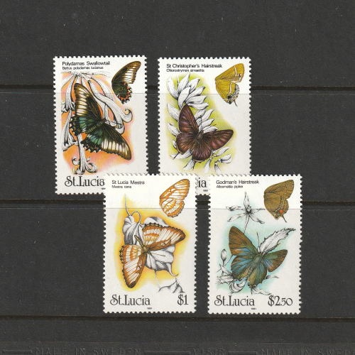 セントルシア | ☆外国切手アウトレット☆,昆虫,蝶 | 切手の専門店