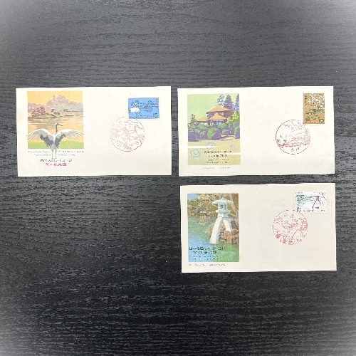 切手美術カバー　初日カバー　初日印付封筒　カシェ 日本におけるカシェ入りの初日カバーの草分け｜米国人カール