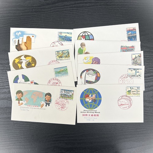 国際文通週間 1964-72年 初日カバー 9種 セット | 初日カバー（FDC