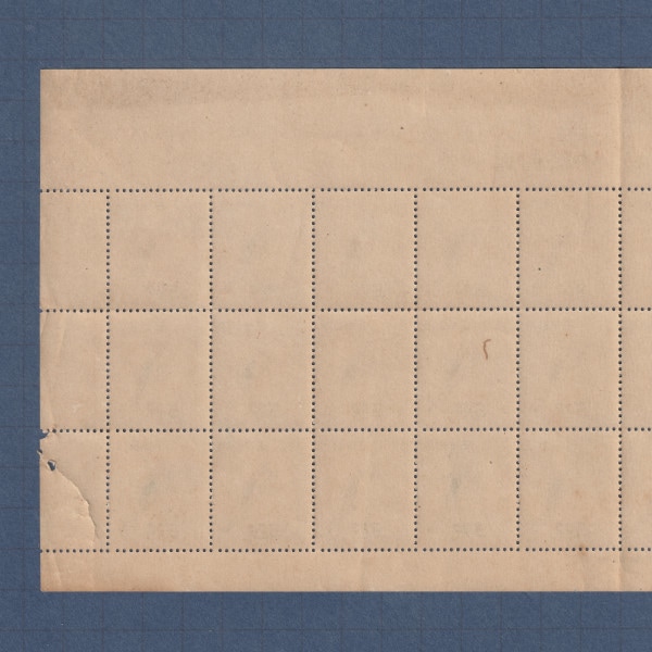 □現品画像□ 第4回国体 スキー シート 難あり品 | プレミア切手 現品