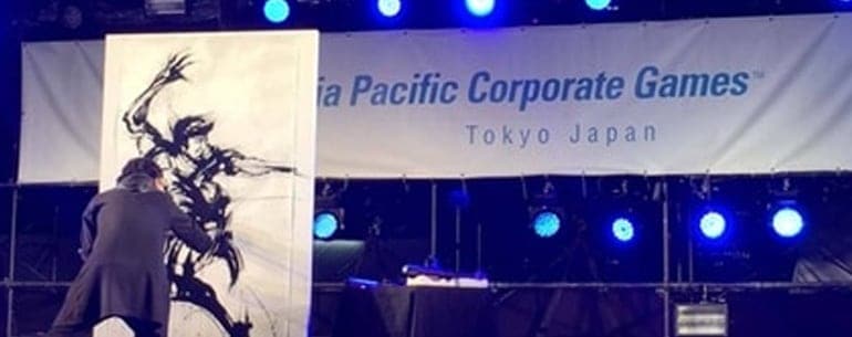 Asia Pacific Corporate Games Tokyo Japan 2016にてLIVEペイントを開催