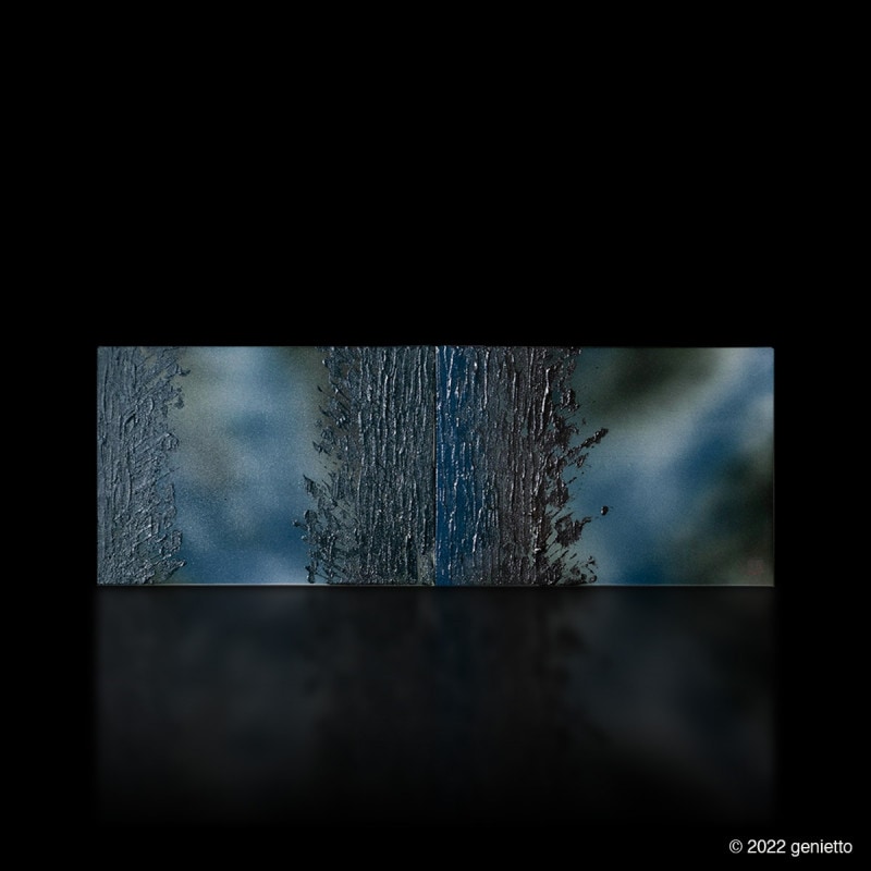 直筆陶墨画「夢幻瀑之音」