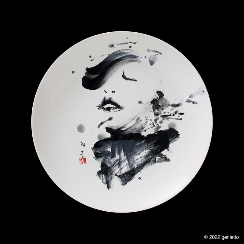 陶墨皿 | 墨絵・陶墨画アーティスト 西元祐貴 Yu-ki Nishimoto