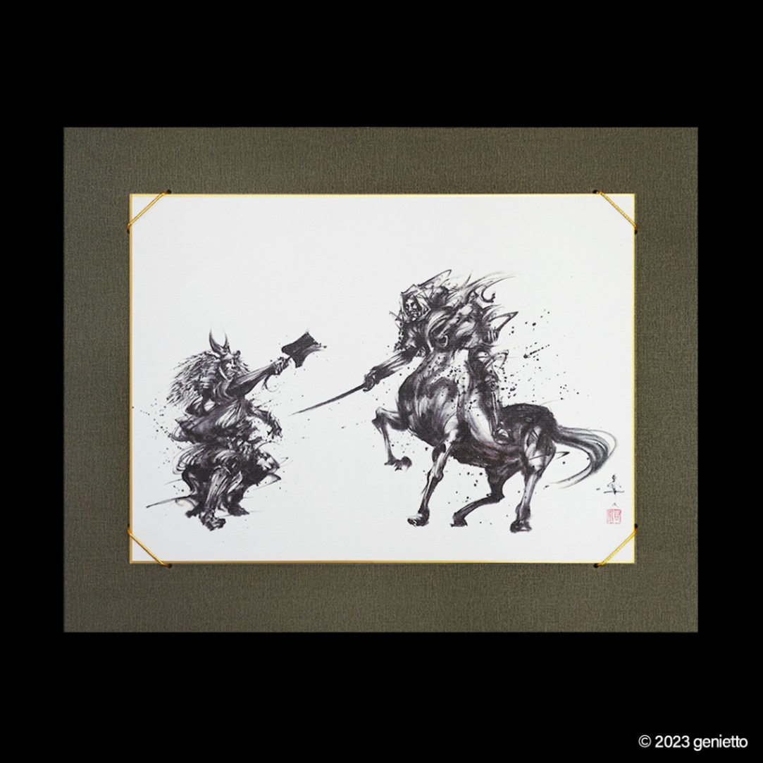 川中島の戦い | 墨絵・陶墨画アーティスト 西元祐貴 Yu-ki Nishimoto