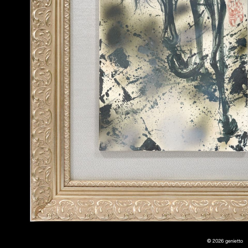 額装サービスについて
作品の魅力を引き立てる専用額に入れて