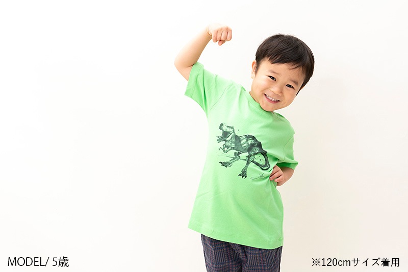 新品★the pillows 916 Tシャツ★グリーン Tシャツ T.rex(ライトグリーン) | 墨絵・陶墨画アーティスト