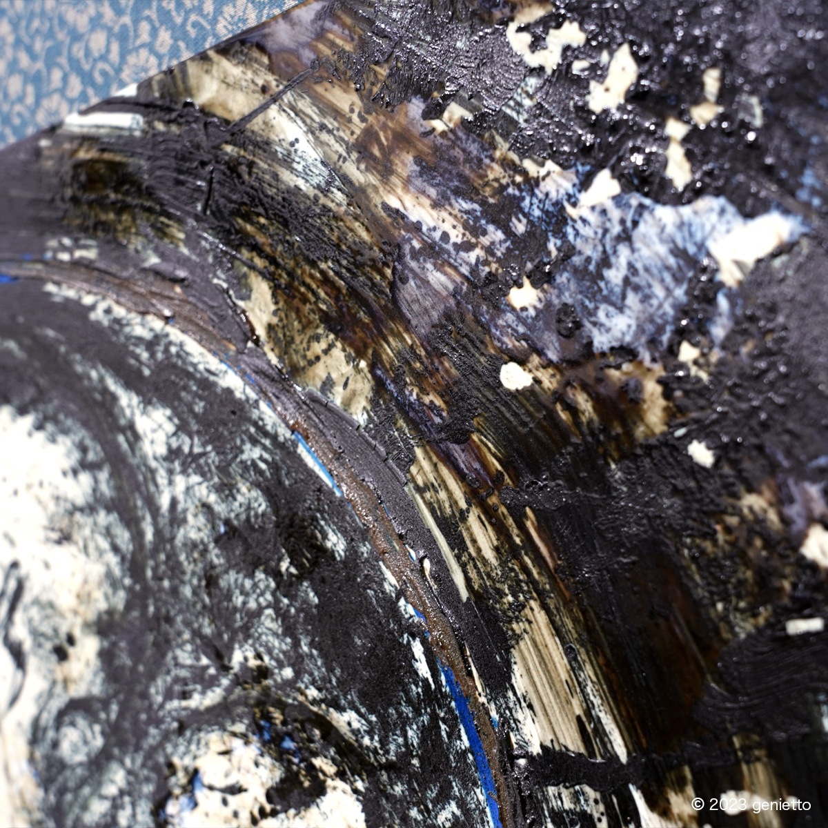 直筆陶墨画「和平調和」