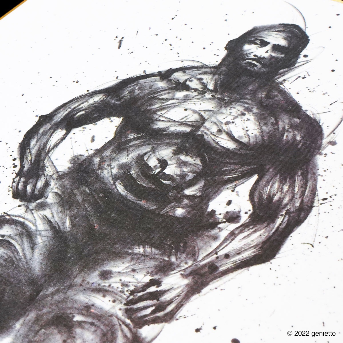 ランナー | 墨絵・陶墨画アーティスト 西元祐貴 Yu-ki Nishimoto