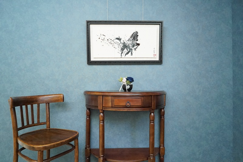 直筆陶墨画「凱騎還（がいきかん）」 | 墨絵・陶墨画アーティスト 西元