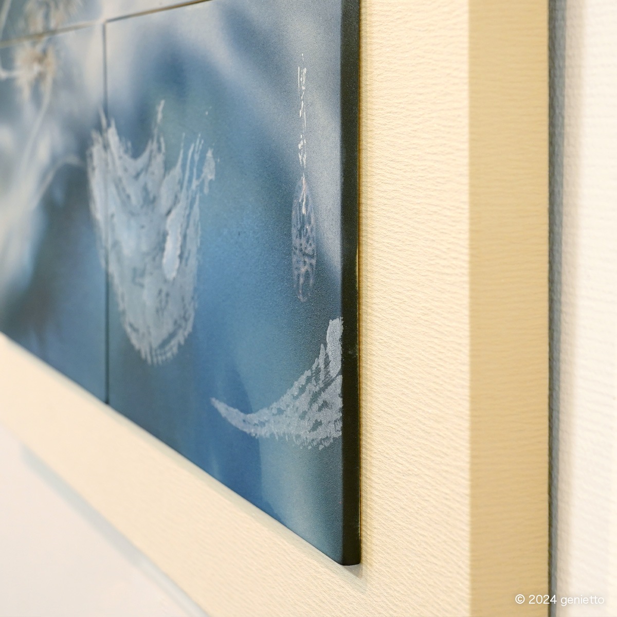 直筆陶墨画「銀雲調訓」 | 墨絵・陶墨画アーティスト 西元祐貴