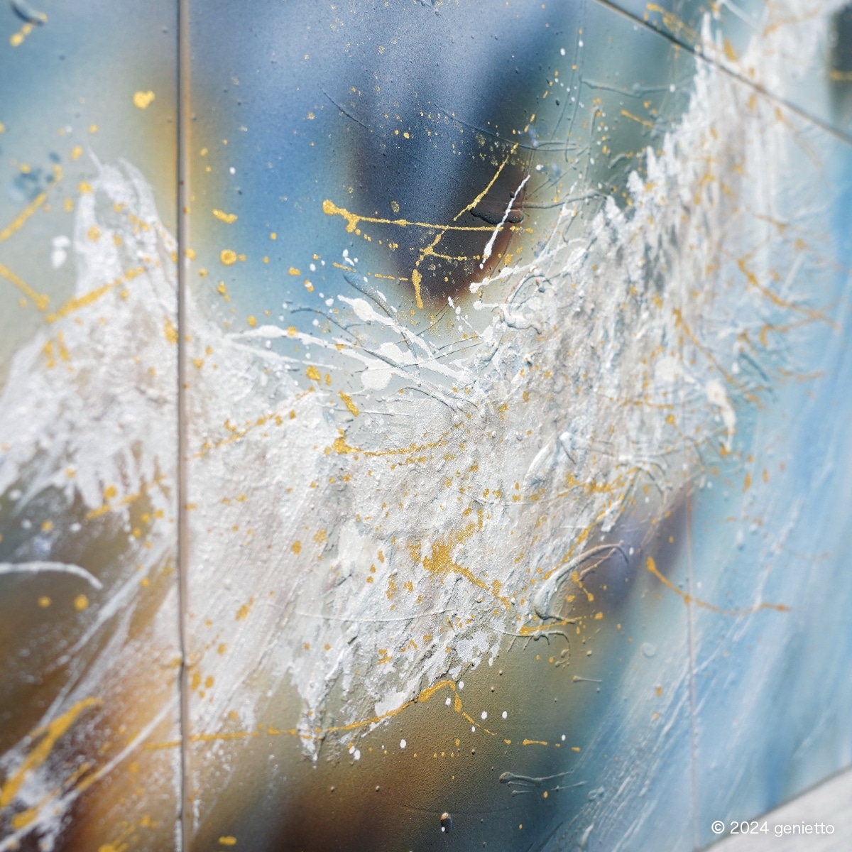 直筆陶墨画「公器天財」 | 墨絵・陶墨画アーティスト 西元祐貴 Yu-ki