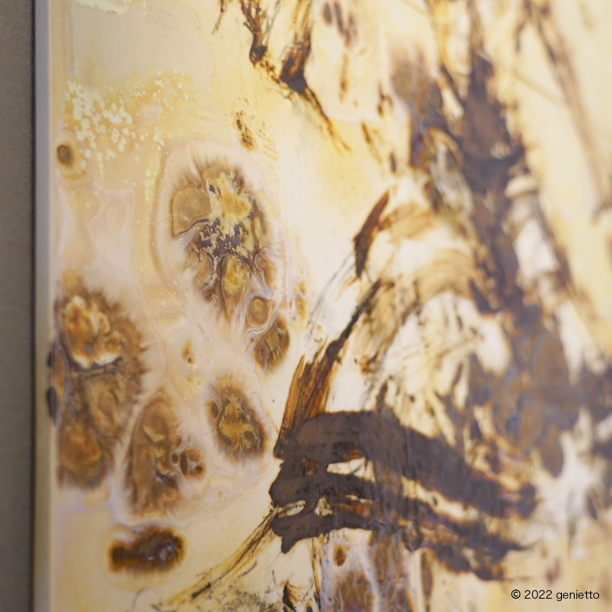 直筆陶墨画「克己不撓」